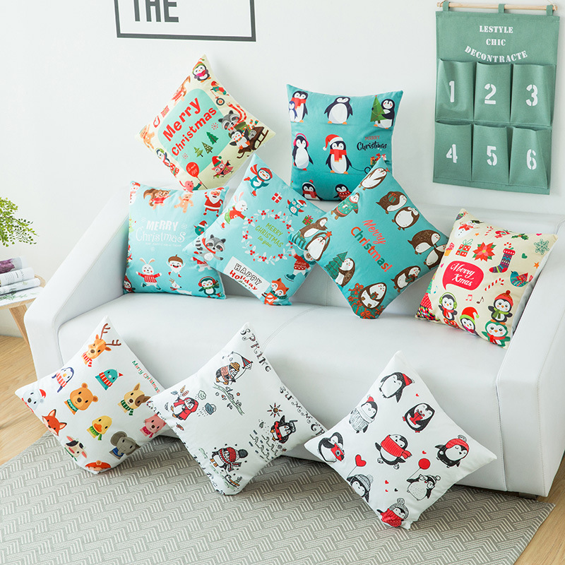 ũ  Ŀ  Ž   Ŀ ũ  Ŀ  븣  ȭ  45x45cm/Xmas Decorative Cover Sofa Living Room Decor Cushion Cover Christmas Pillow Covers